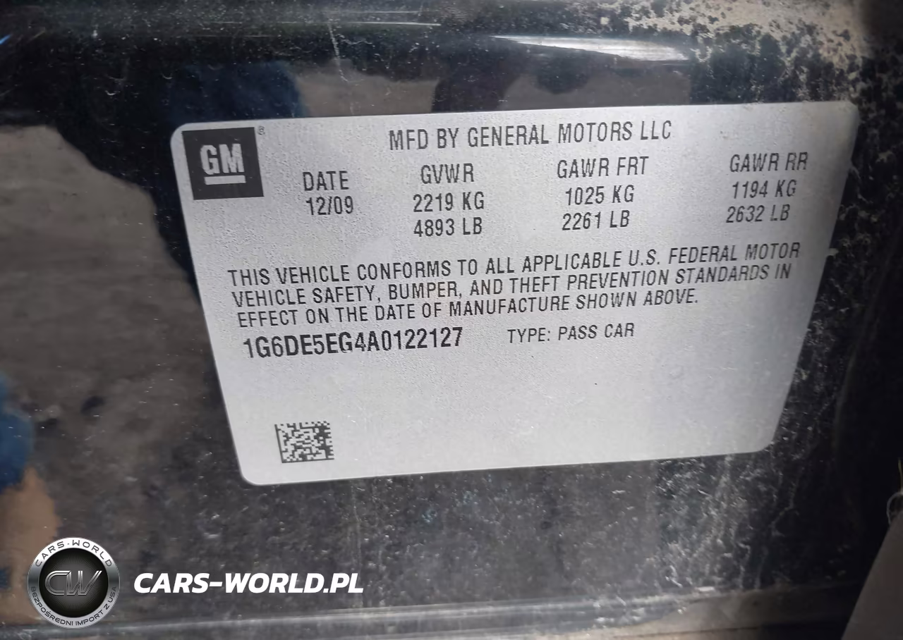 2010 Cadillac Cts Luxury VIN:1G6DE5EG4A0122127 - 9