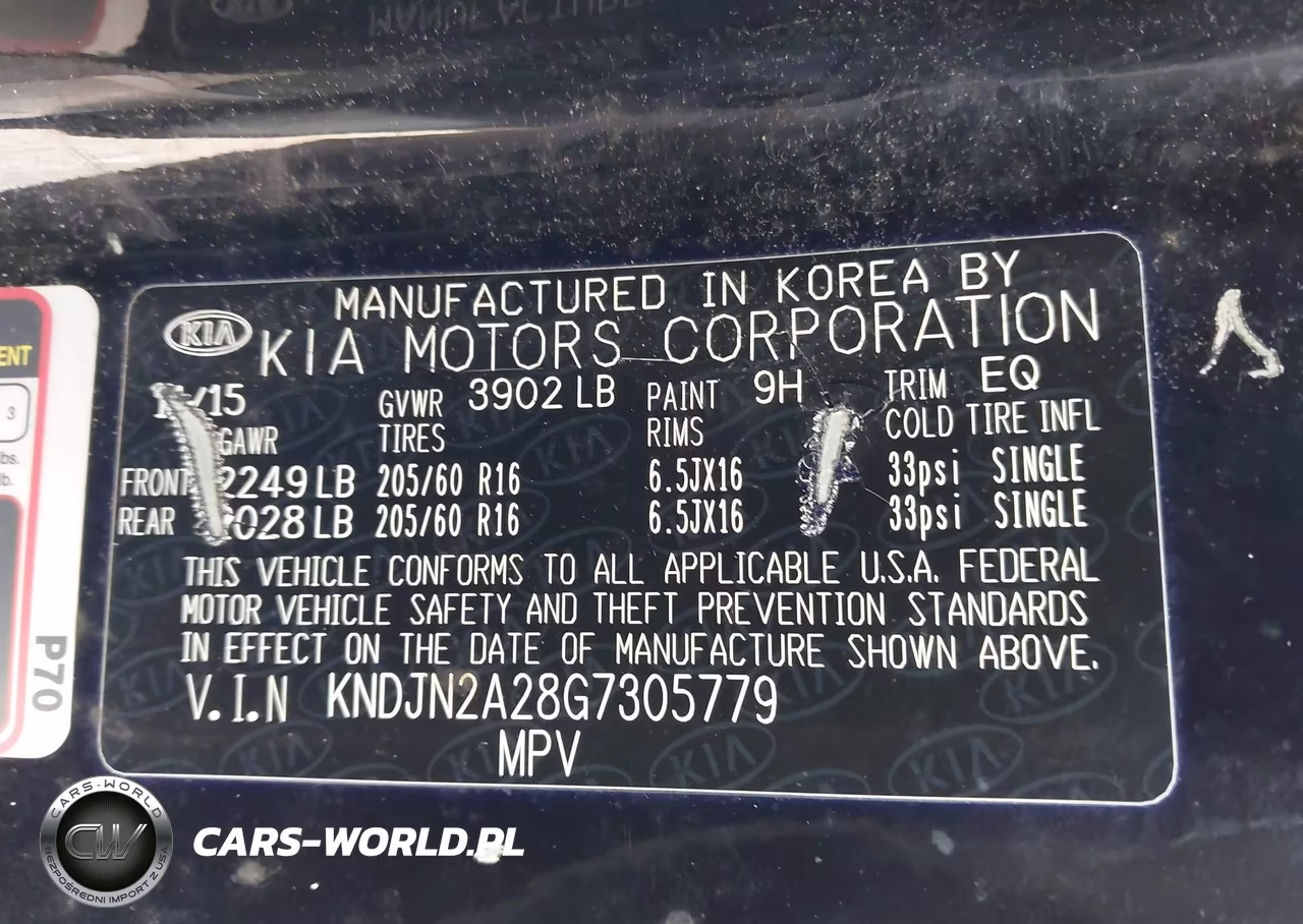 2016 Kia Soul VIN:KNDJN2A28G7305779 - 9
