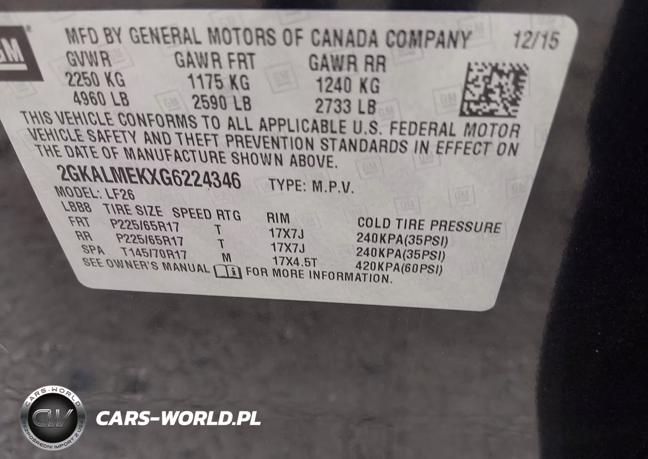 2016 GMC Terrain Sle-1 VIN:2GKALMEKXG6224346 - 9