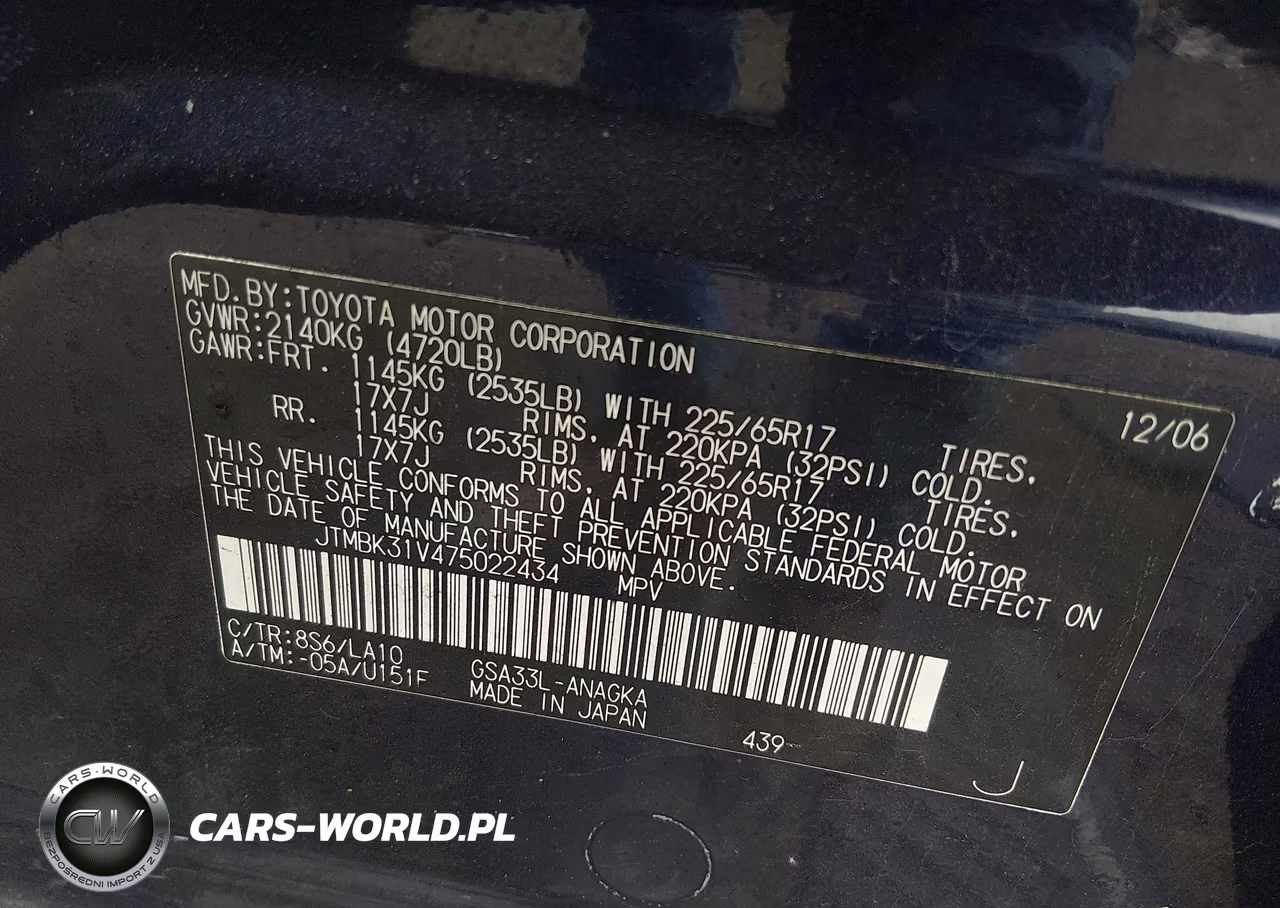 2007 Toyota Rav4 Limited V6 VIN:JTMBK31V475022434 - 9