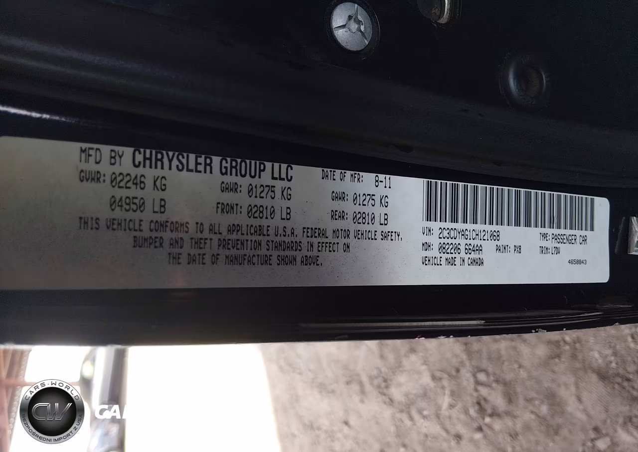 2012 Dodge Challenger Sxt VIN:2C3CDYAG1CH121068 - 9