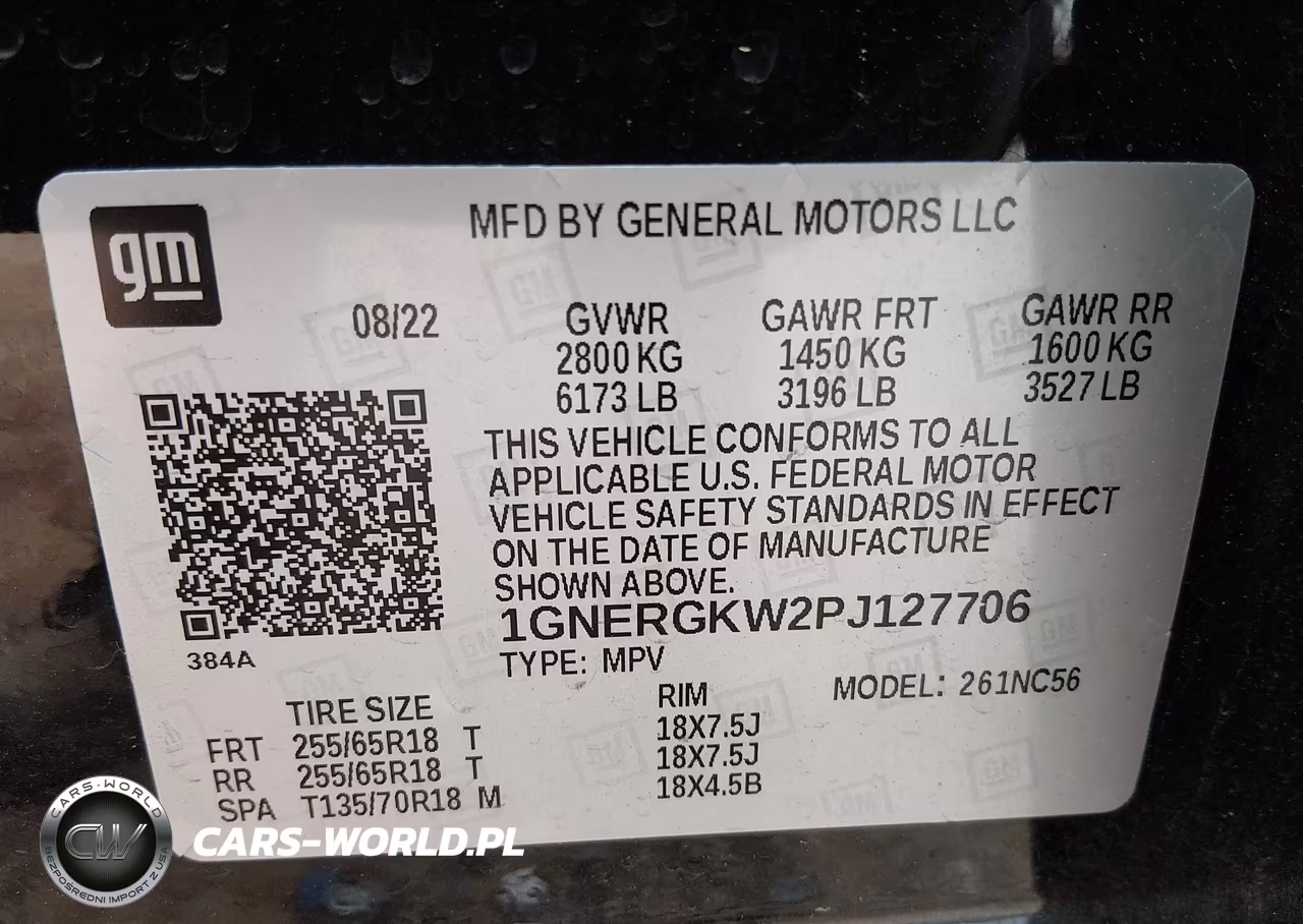 2023 Chevrolet Traverse Fwd Lt Cloth VIN:1GNERGKW2PJ127706 - 9