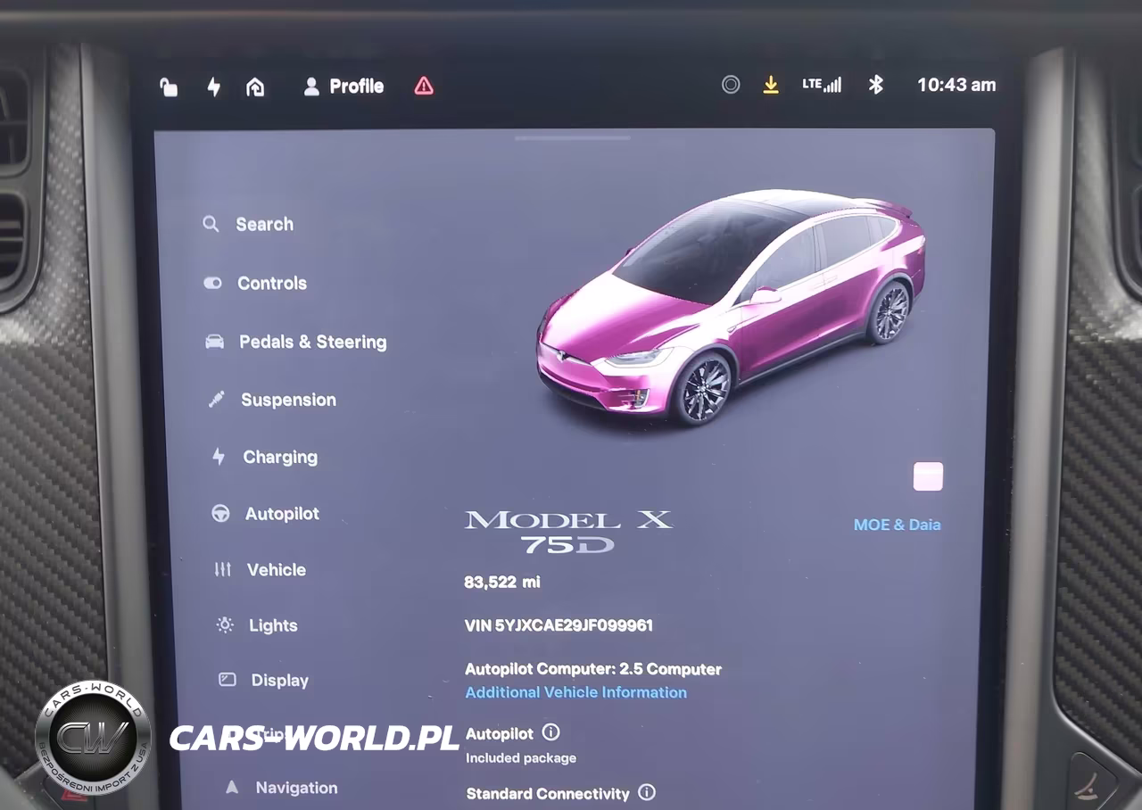 2018 Tesla Model X 100D-75D-P100D VIN:5YJXCAE29JF099961 - 7