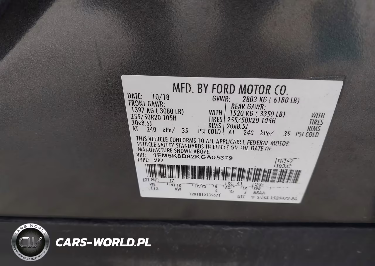 2019 Ford Explorer Xlt VIN:1FM5K8D82KGA05379 - 9