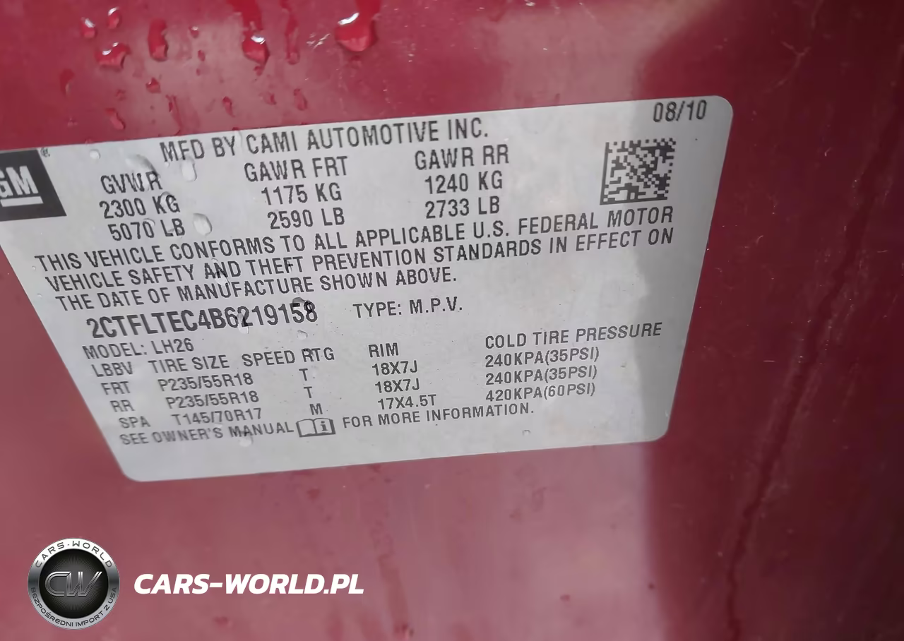 2011 GMC Terrain Sle-2 VIN:2CTFLTEC4B6219158 - 9