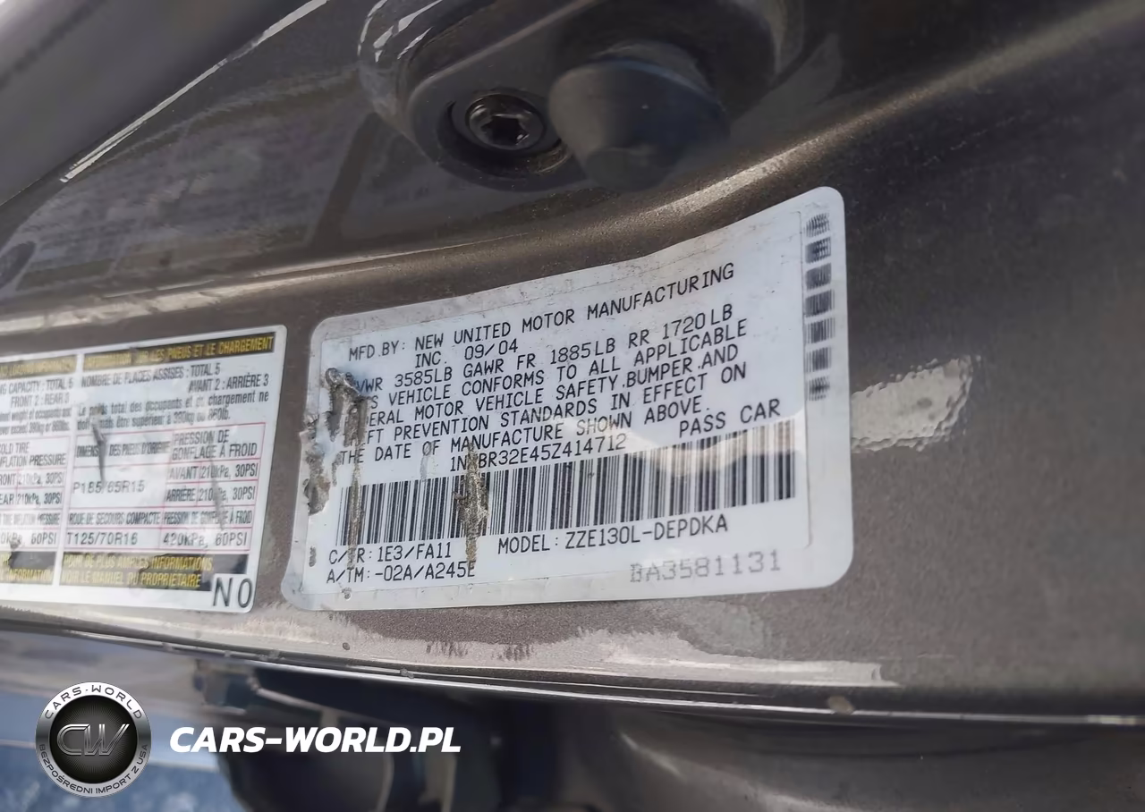 2005 Toyota Corolla Ce VIN:1NXBR32E45Z414712 - 9