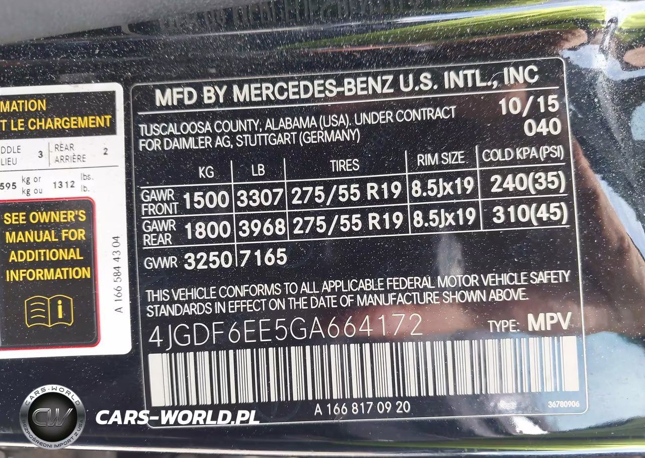 2016 Mercedes-Benz Gl 450 4Matic VIN:4JGDF6EE5GA664172 - 9