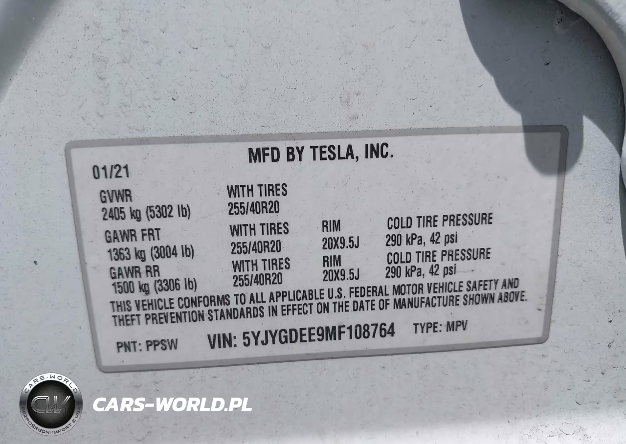 2021 Tesla Model Y Long Range Dual Motor All-Wheel Drive VIN:5YJYGDEE9MF108764 - 9