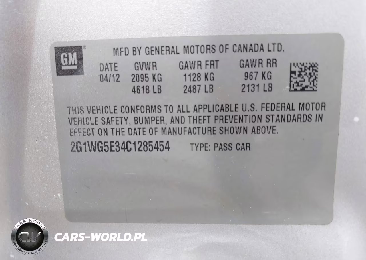 2012 Chevrolet Impala Lt VIN:2G1WG5E34C1285454 - 9
