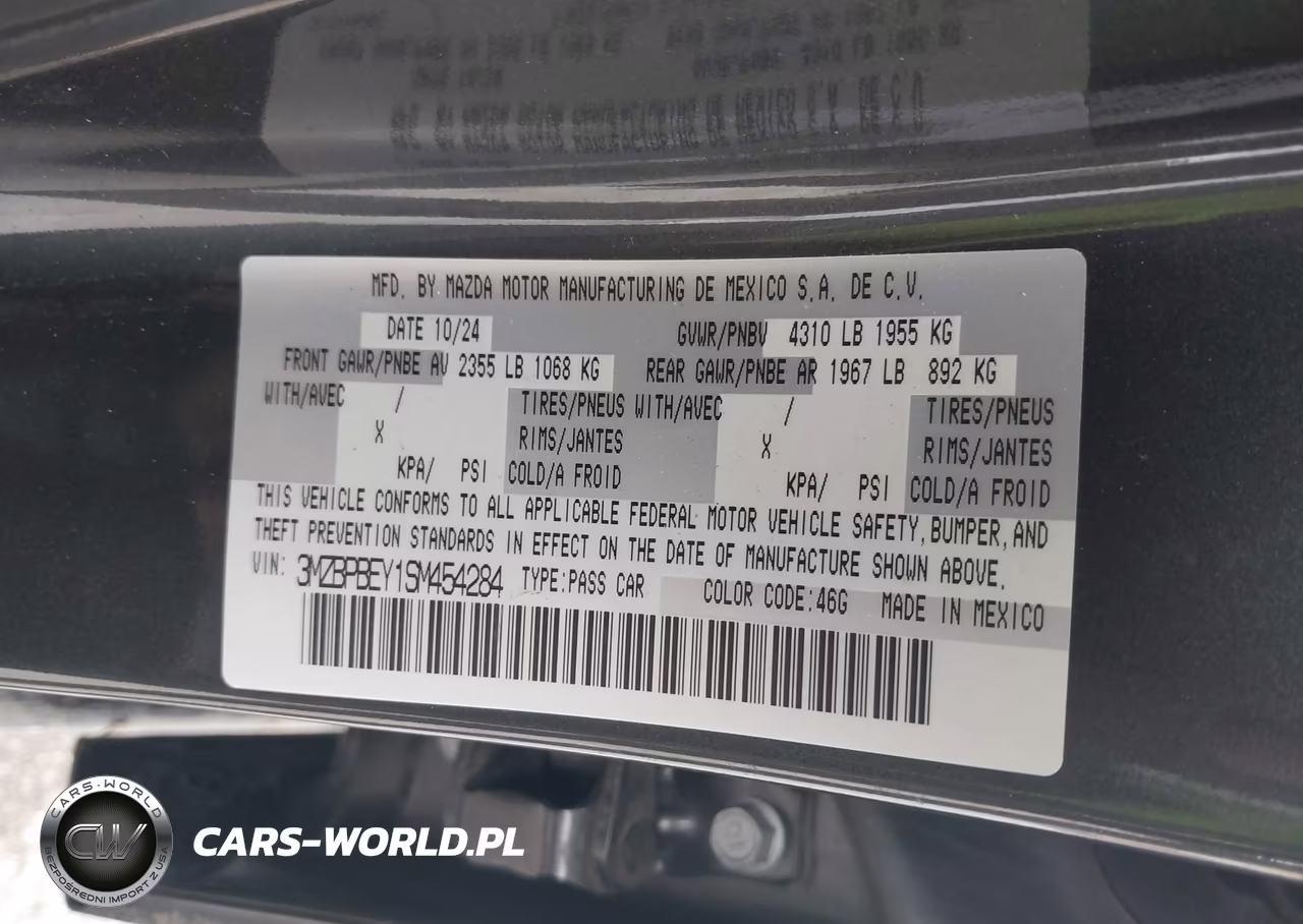 2025 Mazda Mazda3 2.5 Turbo Premium Plus VIN:3MZBPBEY1SM454284 - 9
