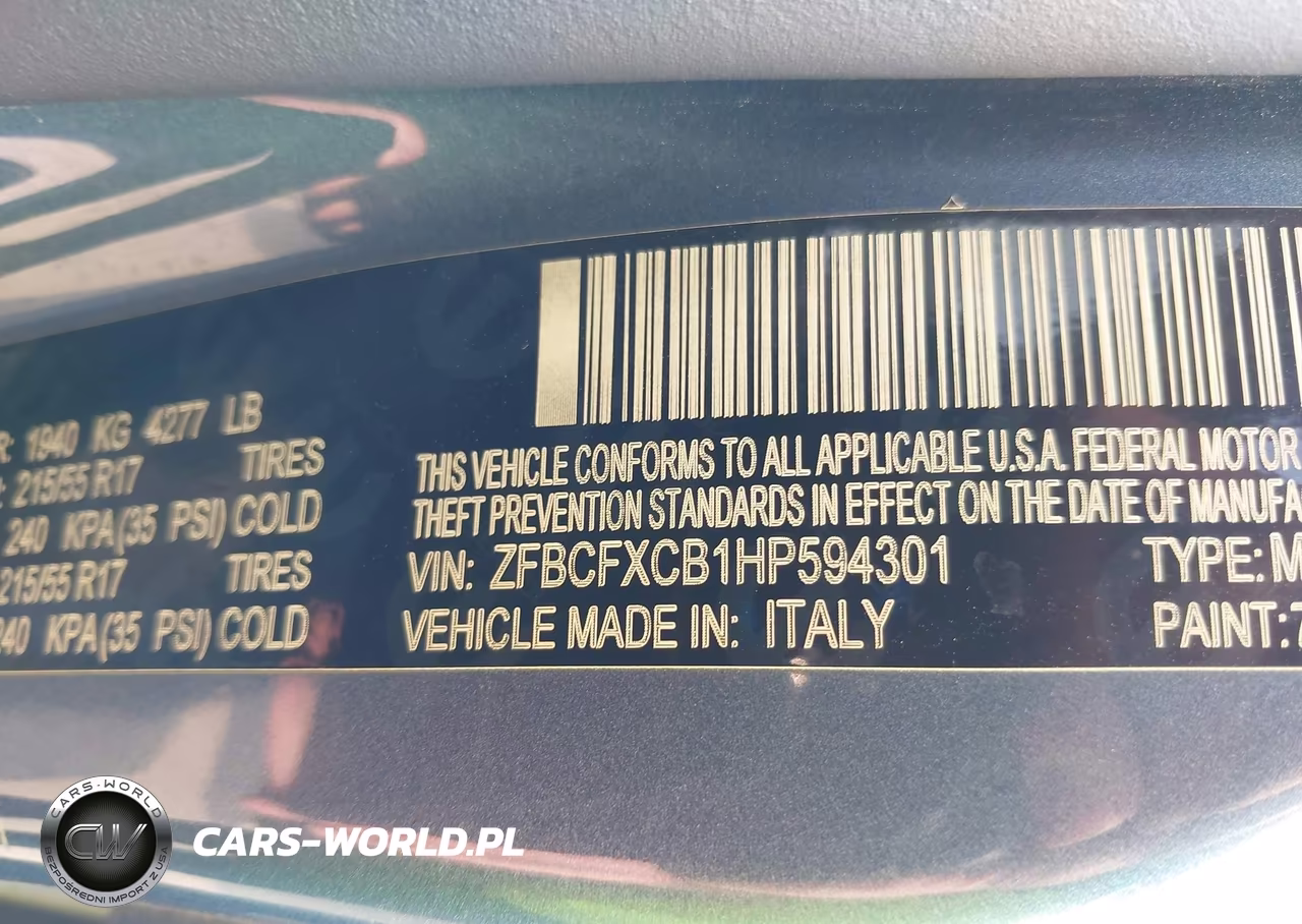 2017 Fiat 500X Trekking Fwd VIN:ZFBCFXCB1HP594301 - 9