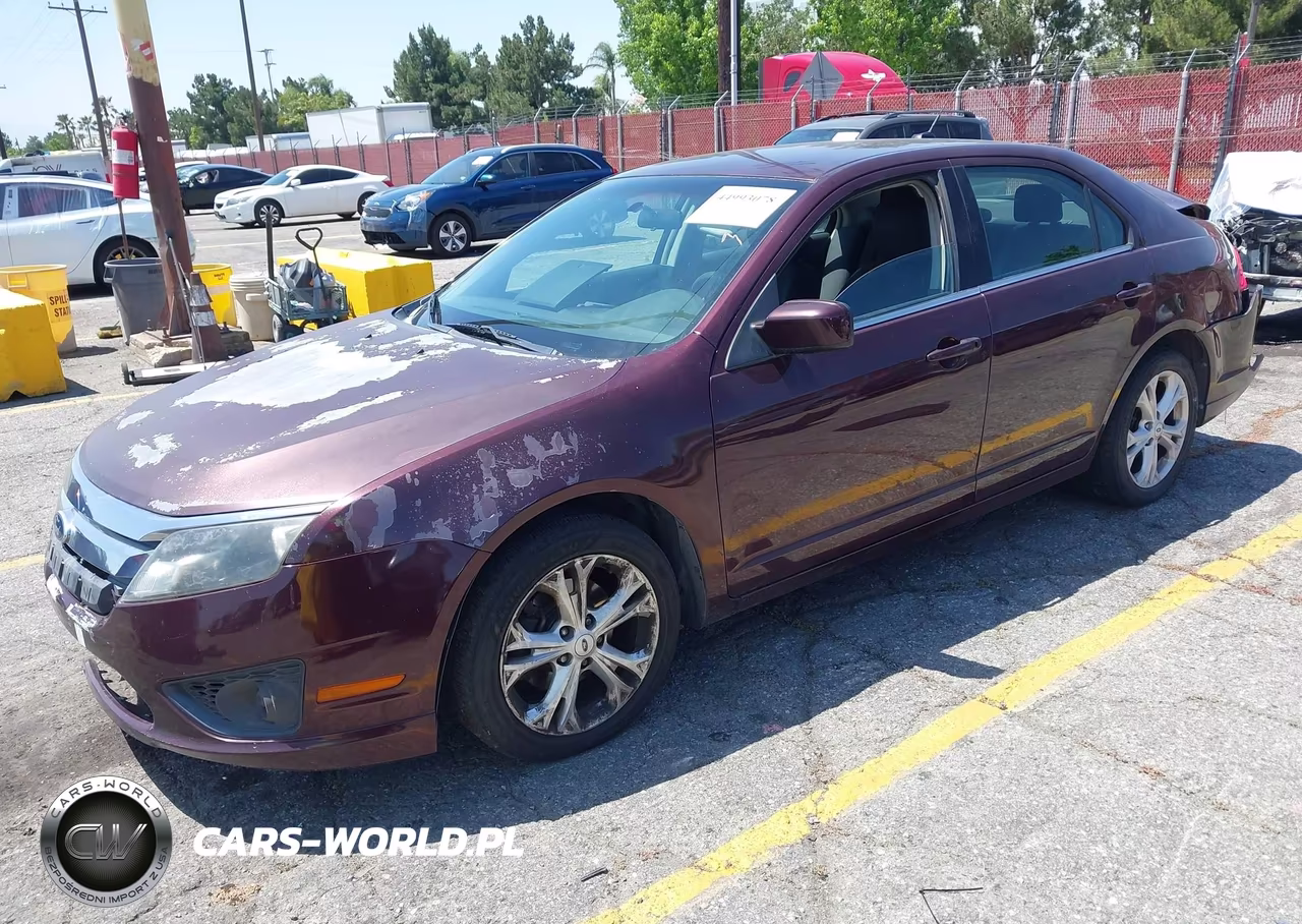 2012 Ford Fusion Se VIN:3FAHP0HA4CR380921 - 2