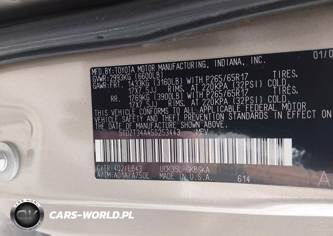 2005 Toyota Sequoia Sr5 V8 VIN:5TDZT34A45S253443 - 9