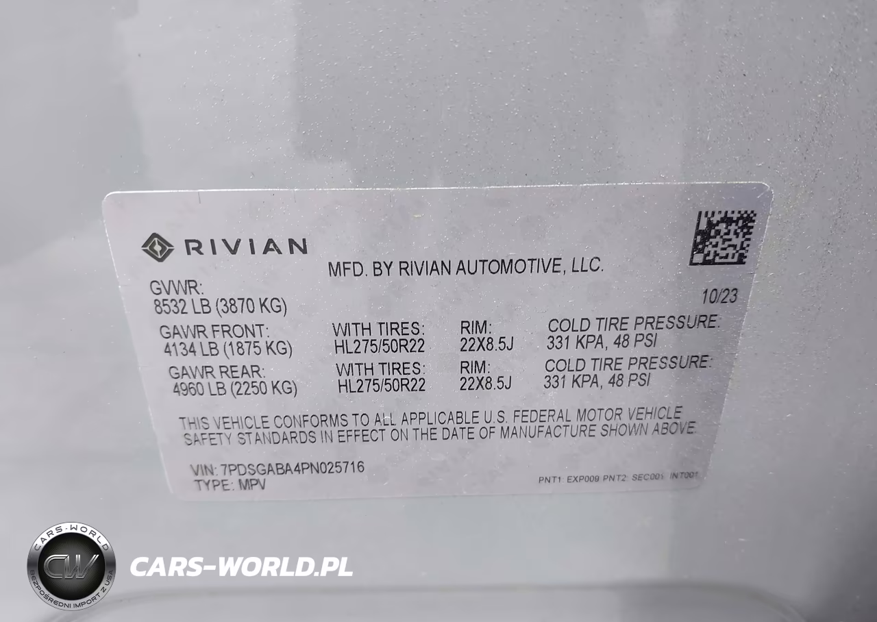 2023 Rivian R1S Adventure VIN:7PDSGABA4PN025716 - 9