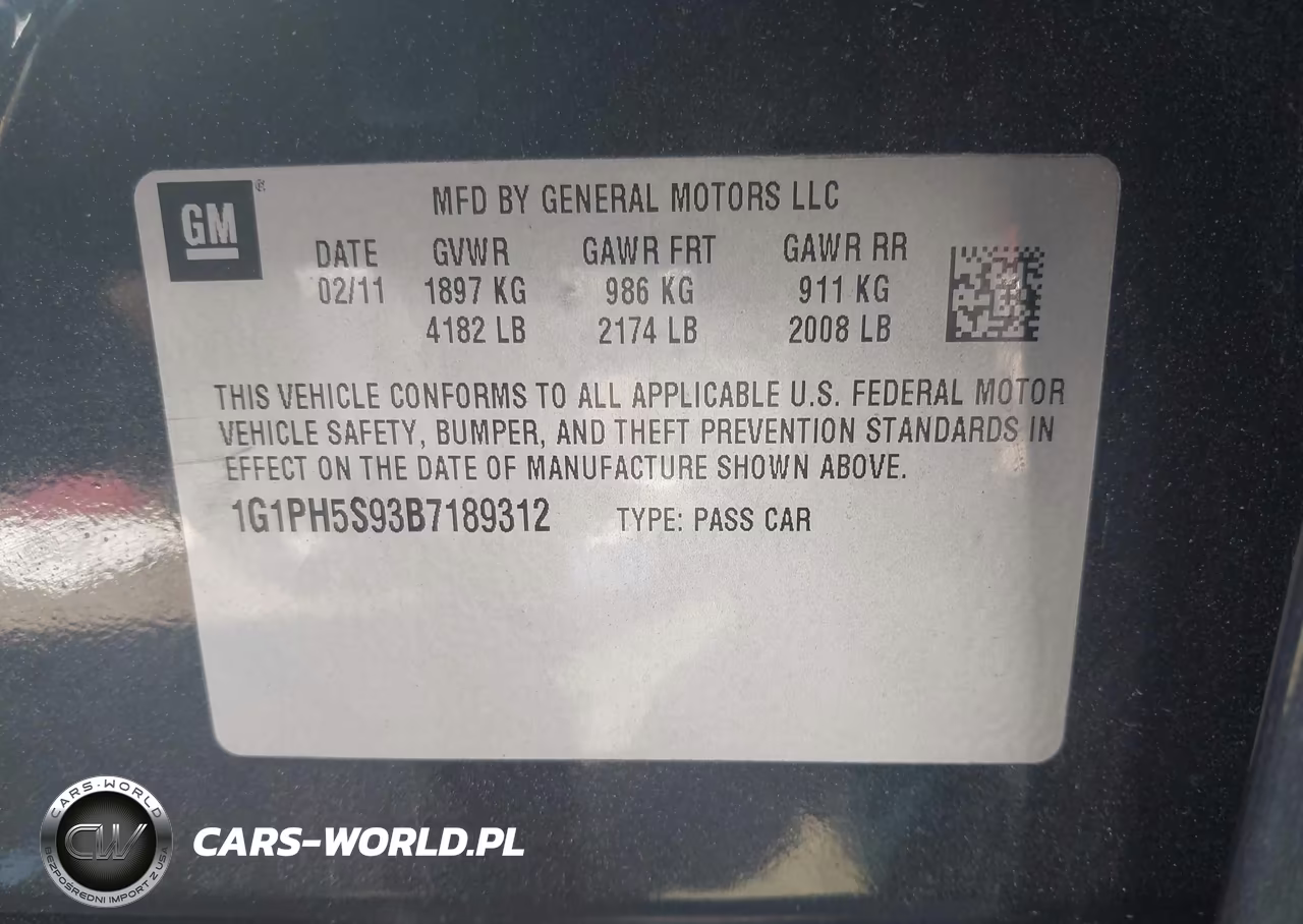 2011 Chevrolet Cruze Ltz VIN:1G1PH5S93B7189312 - 9