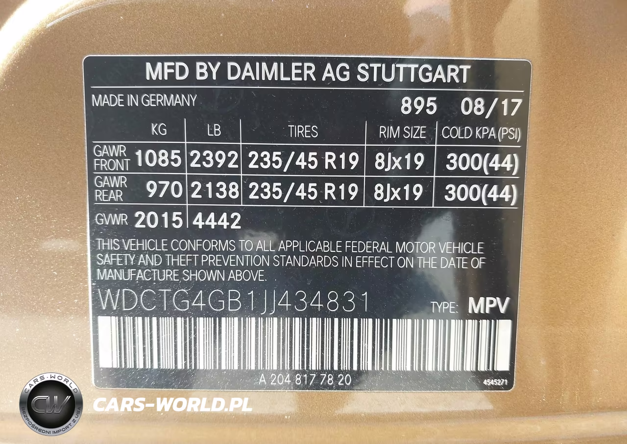 2018 Mercedes-Benz Gla 250 4Matic VIN:WDCTG4GB1JJ434831 - 9
