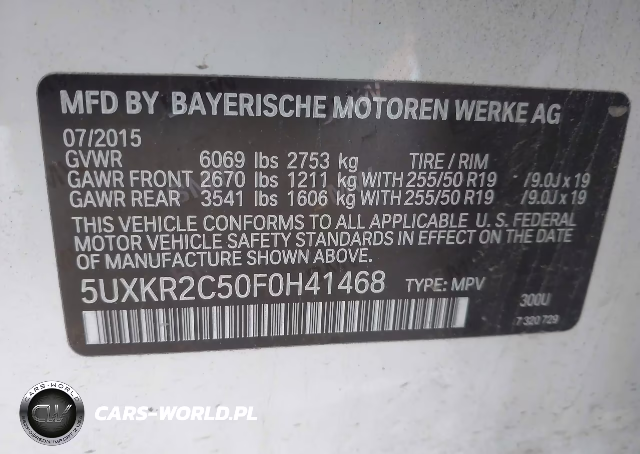 2015 BMW X5 Sdrive35I VIN:5UXKR2C50F0H41468 - 9