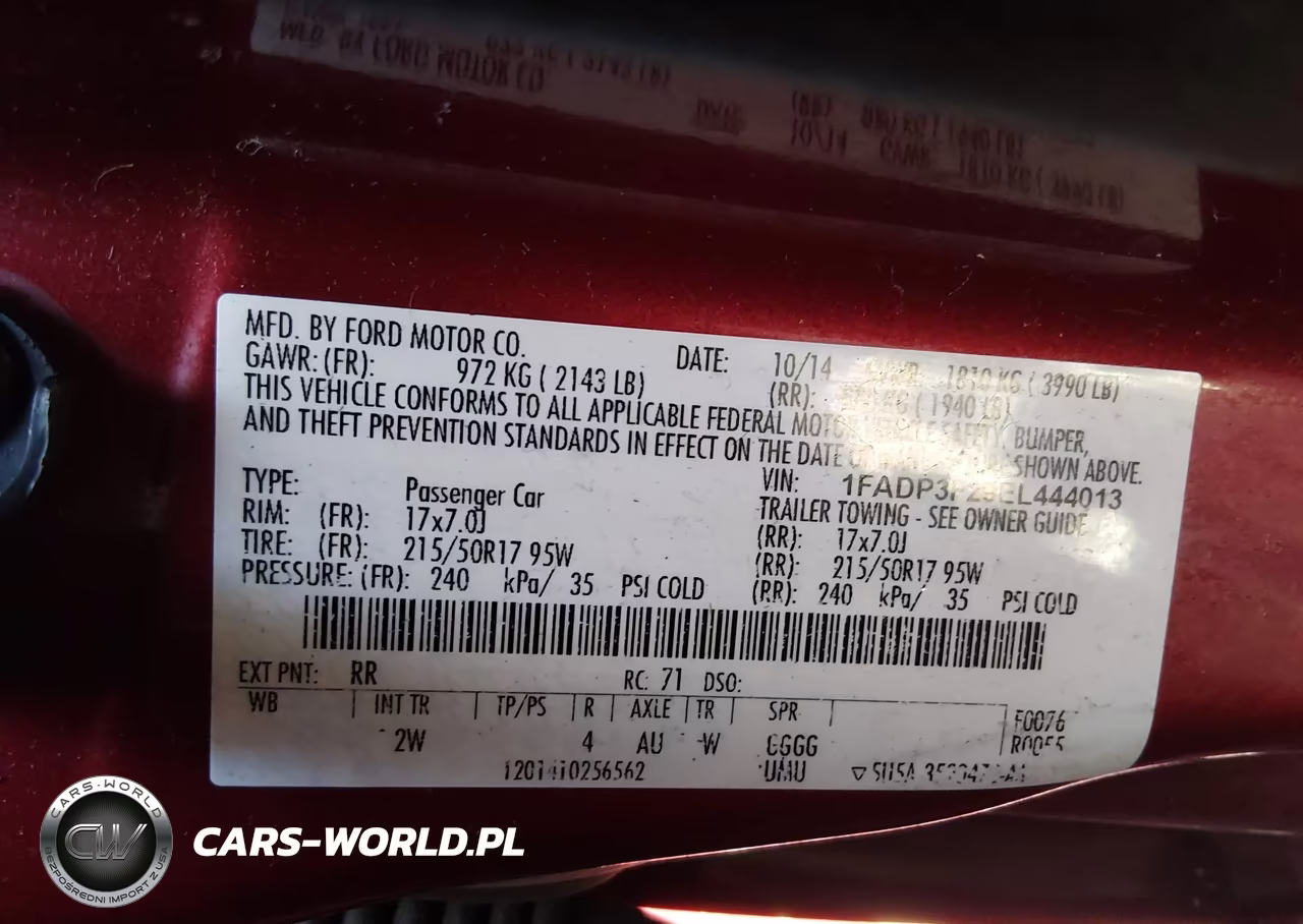 2014 Ford Focus Se VIN:1FADP3F29EL444013 - 9