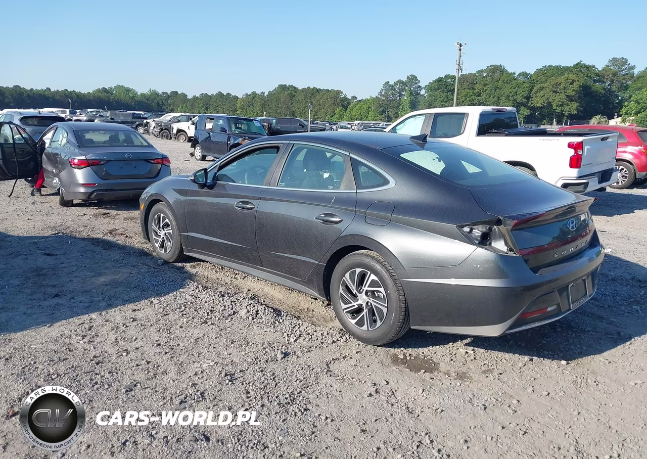 2023 Hyundai Sonata Hybrid Blue VIN:KMHL24JJ8PA081559 - 3