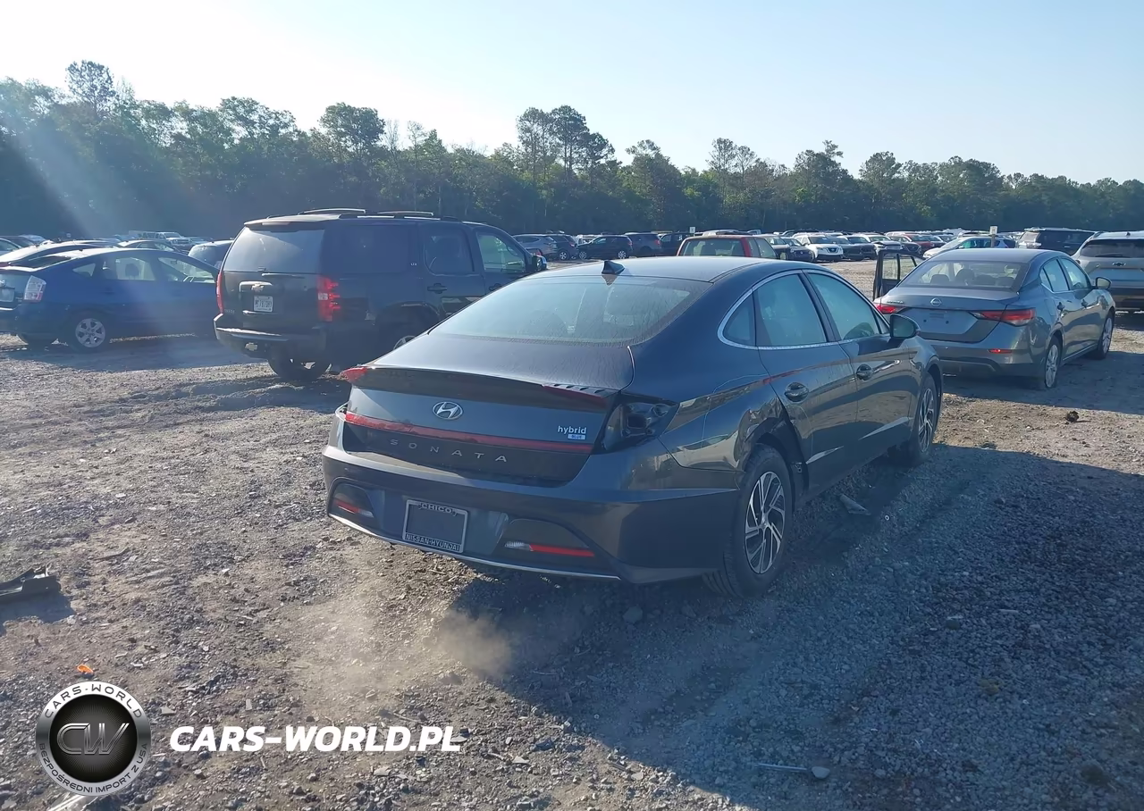 2023 Hyundai Sonata Hybrid Blue VIN:KMHL24JJ8PA081559 - 4