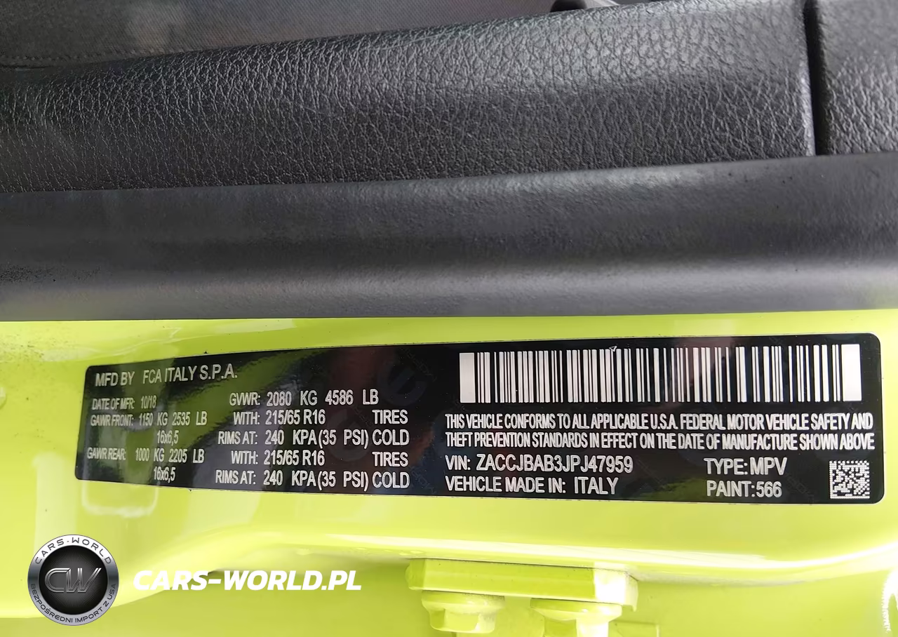 2018 Jeep Renegade Sport 4X4 VIN:ZACCJBAB3JPJ47959 - 9