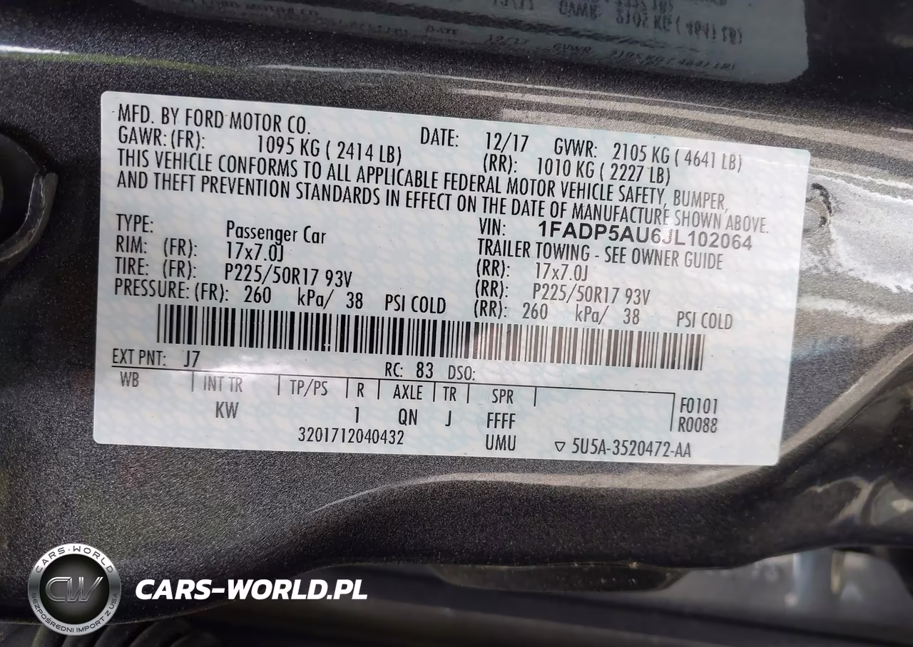 2018 Ford C-Max Hybrid Se VIN:1FADP5AU6JL102064 - 9