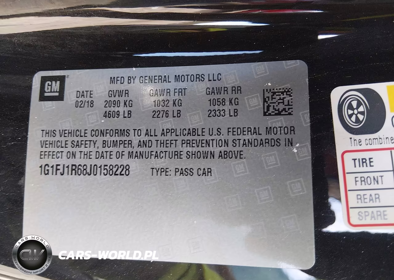 2018 Chevrolet Camaro Zl1 VIN:1G1FJ1R68J0158228 - 9