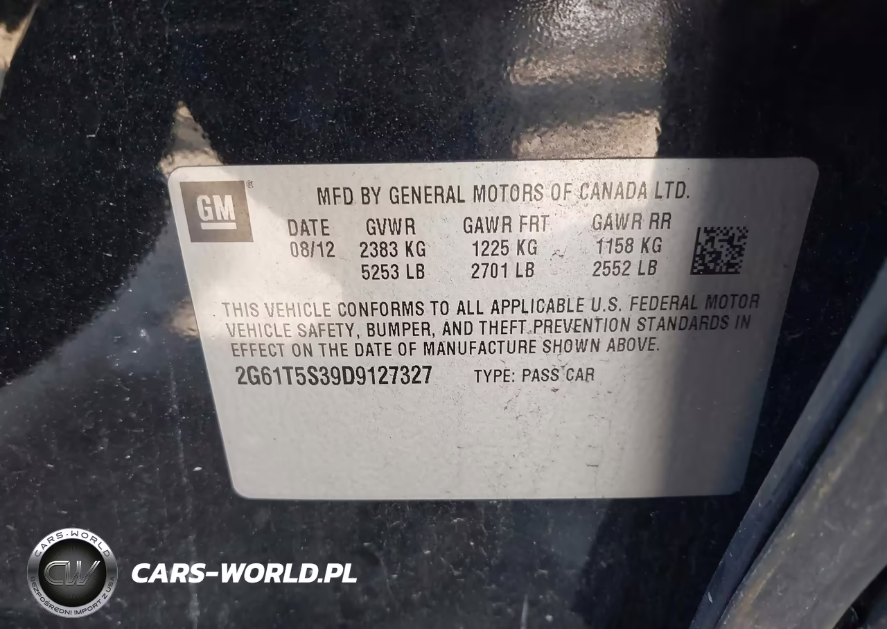 2013 Cadillac Xts Premium VIN:2G61T5S39D9127327 - 9
