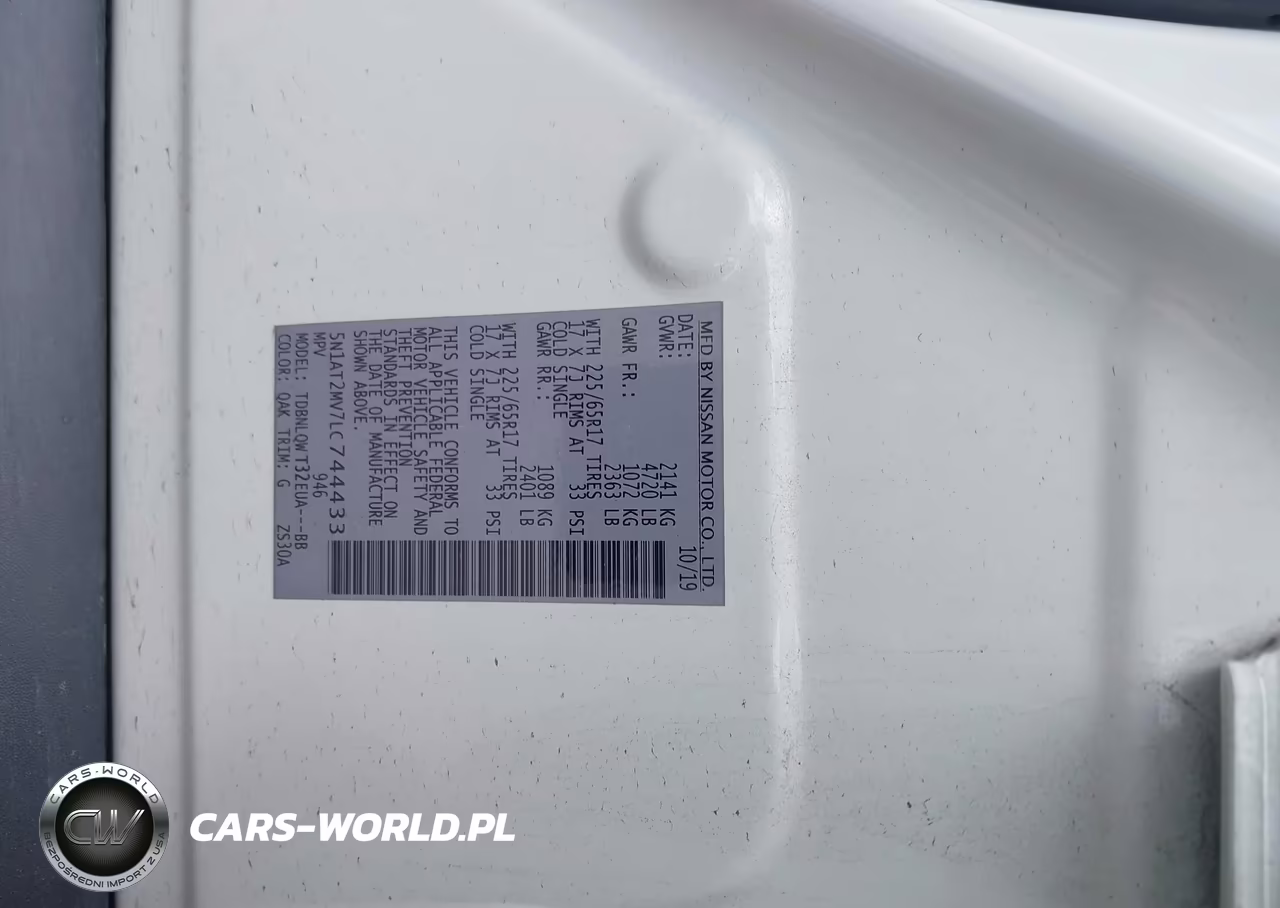 2020 Nissan Rogue Sv Intelligent Awd VIN:5N1AT2MV7LC744433 - 9