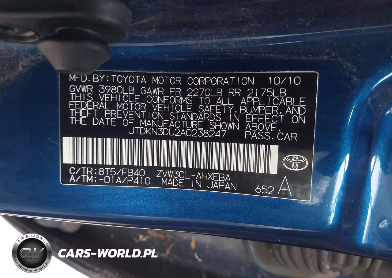 2010 Toyota Prius Iii VIN:JTDKN3DU2A0238247 - 9