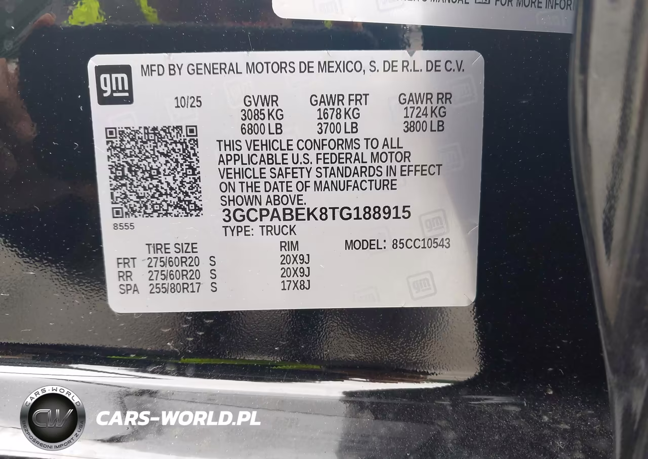 2026 Chevrolet Silverado 1500 2Wd Short Bed Custom VIN:3GCPABEK8TG188915 - 9