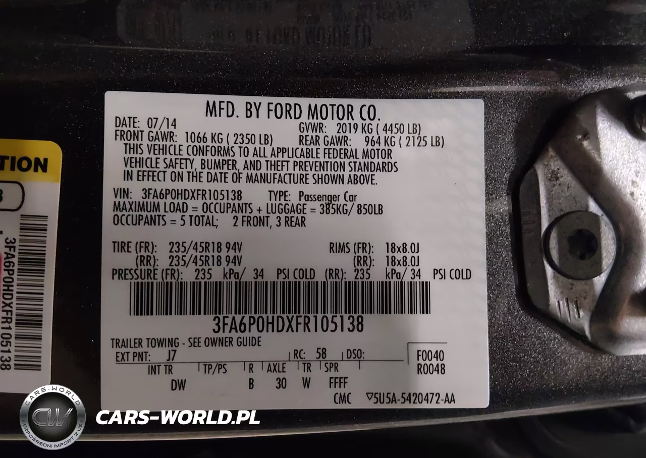 2015 Ford Fusion Se VIN:3FA6P0HDXFR105138 - 9