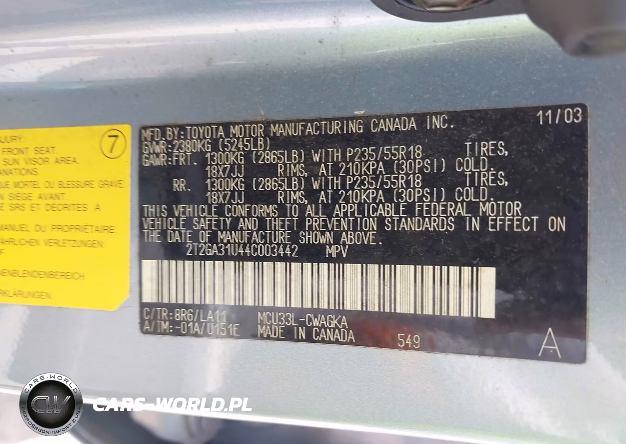 2004 Lexus Rx 330 VIN:2T2GA31U44C003442 - 9