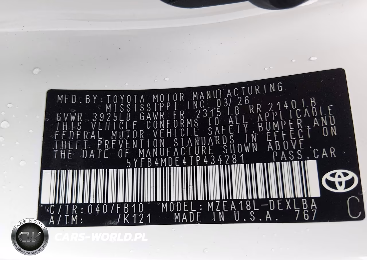 2026 Toyota Corolla Le VIN:5YFB4MDE4TP434281 - 9