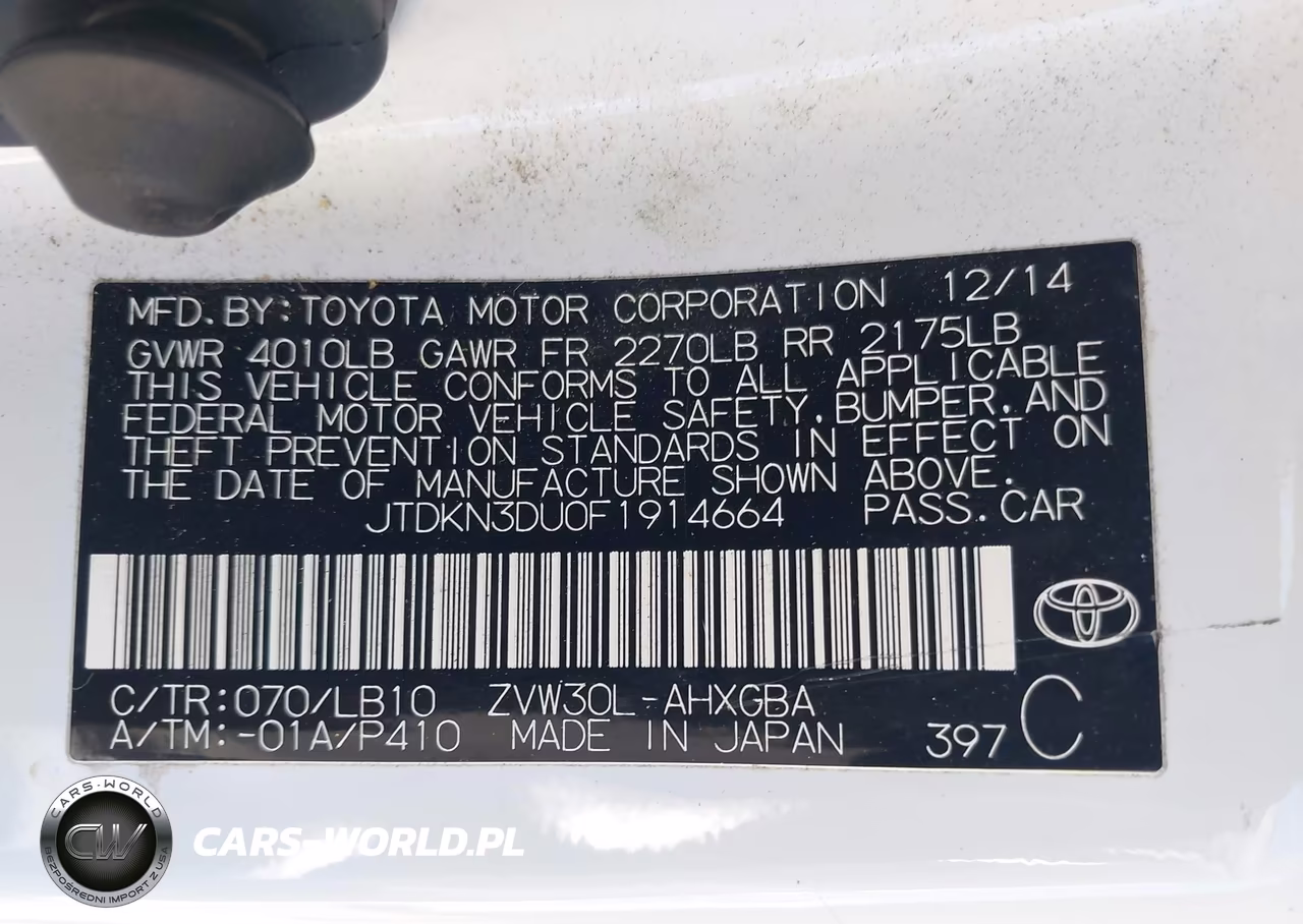 2015 Toyota Prius Four VIN:JTDKN3DU0F1914664 - 9