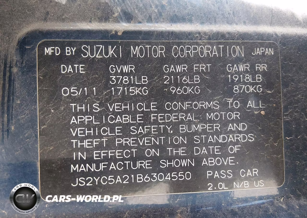 2011 Suzuki Sx4 Le-Le Anniversary Edition VIN:JS2YC5A21B6304550 - 9