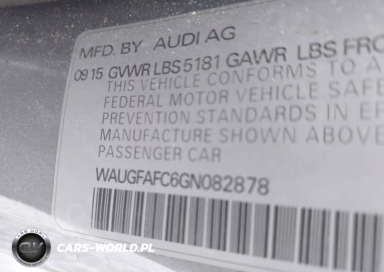 2016 Audi A6 2.0T Premium Plus VIN:WAUGFAFC6GN082878 - 9