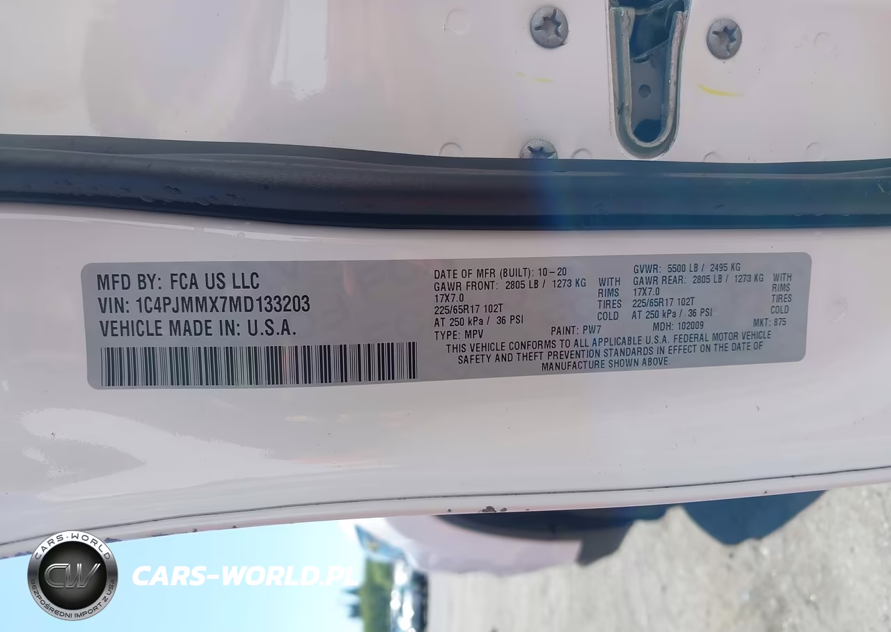 2021 Jeep Cherokee Latitude Lux 4X4 VIN:1C4PJMMX7MD133203 - 9