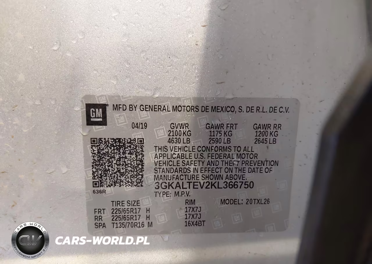 2019 GMC Terrain Sle VIN:3GKALTEV2KL366750 - 9