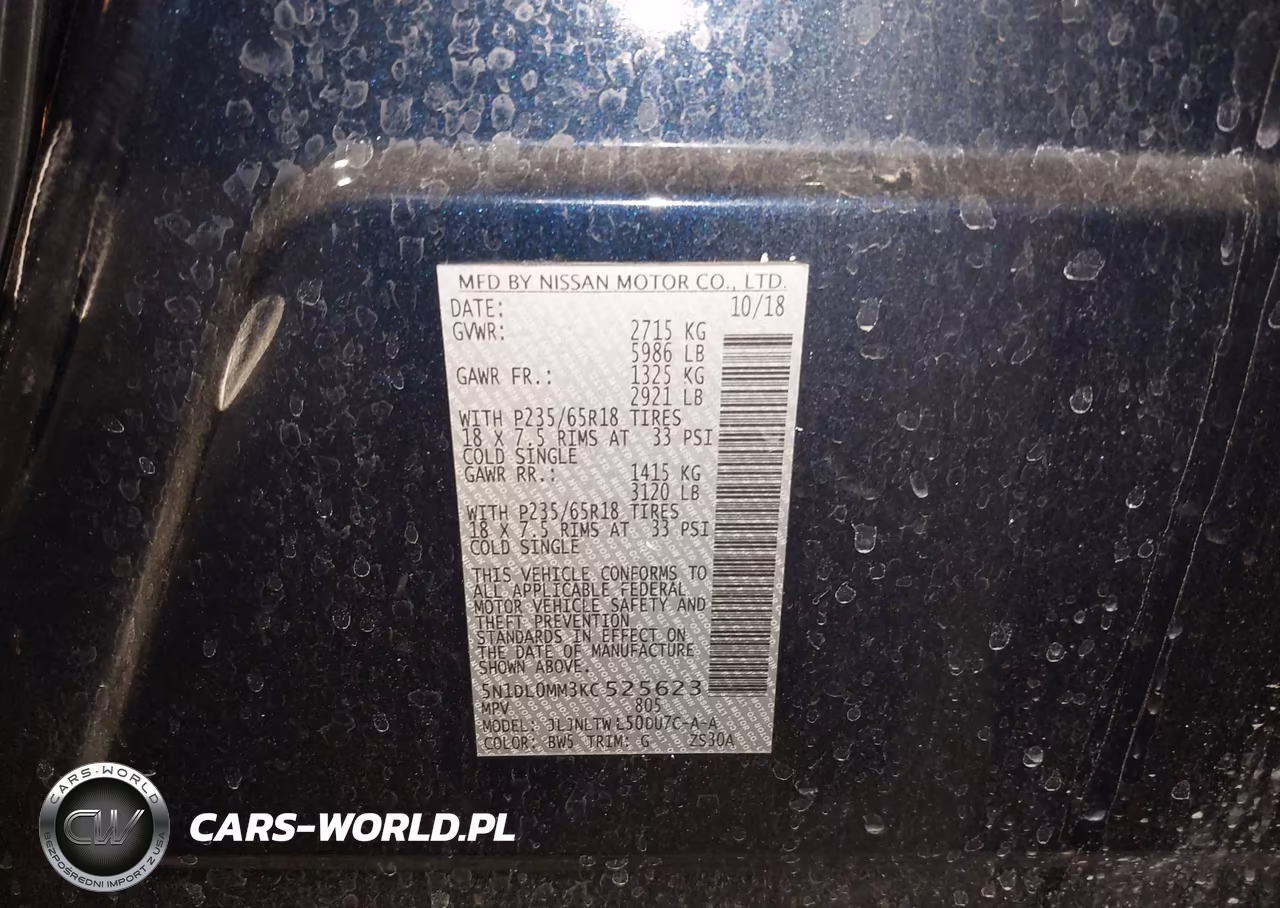 INFINITI QX60 LUXE VIN:5N1DL0MM3KC525623 - 9
