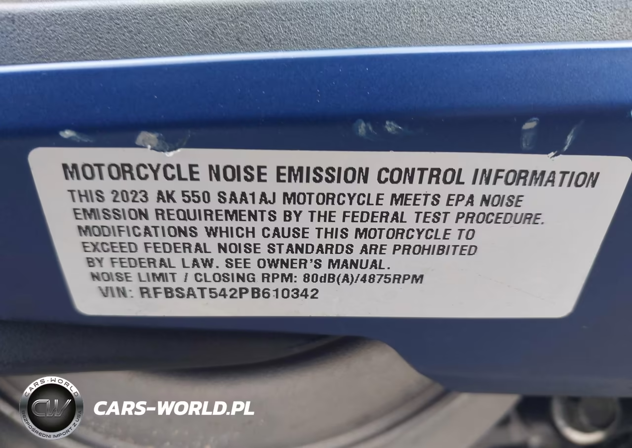 2023 Kymco Usa Inc Ak 550 VIN:RFBSAT542PB610342 - 10
