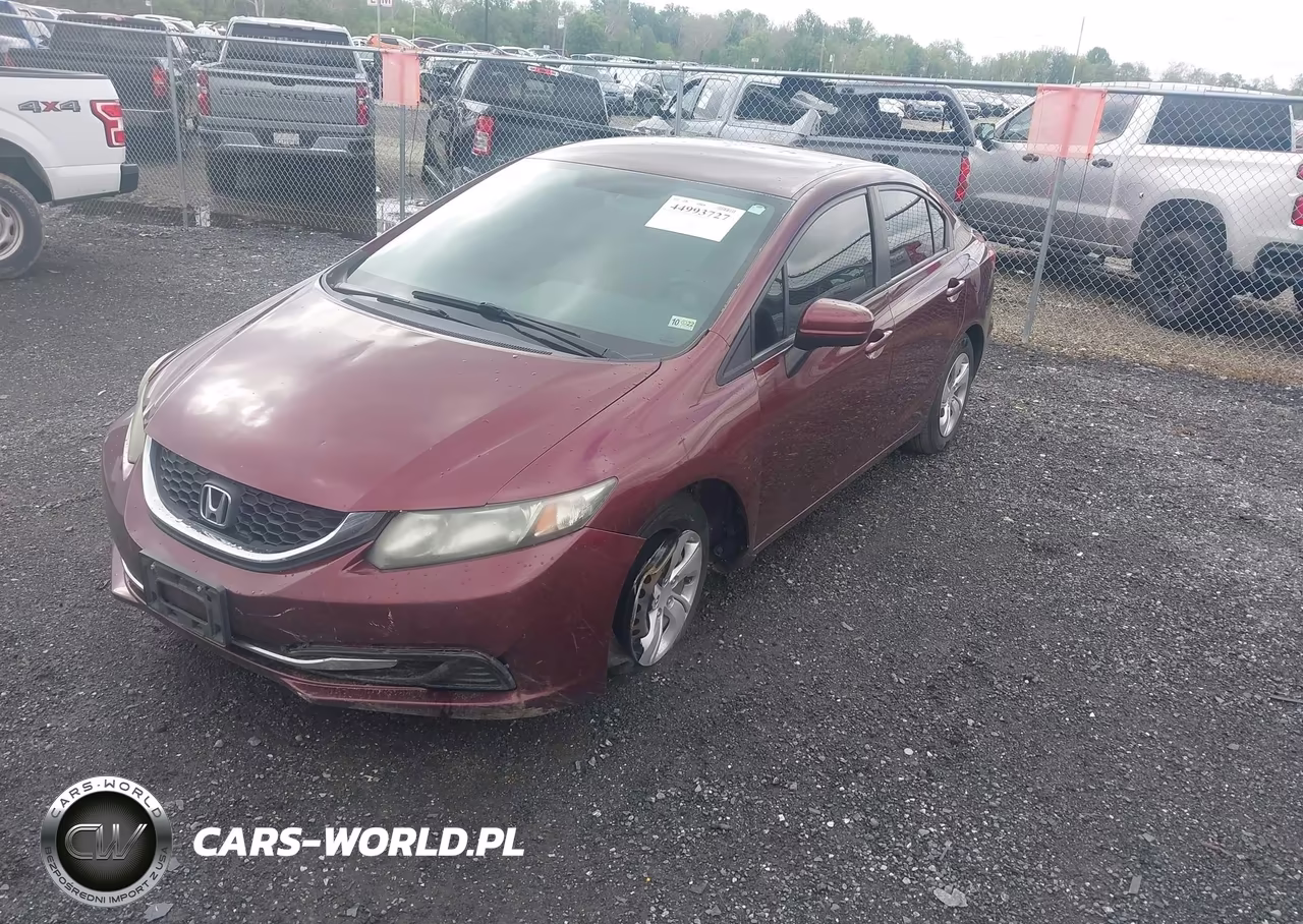 2014 Honda Civic Lx VIN:19XFB2F52EE070570 - 2