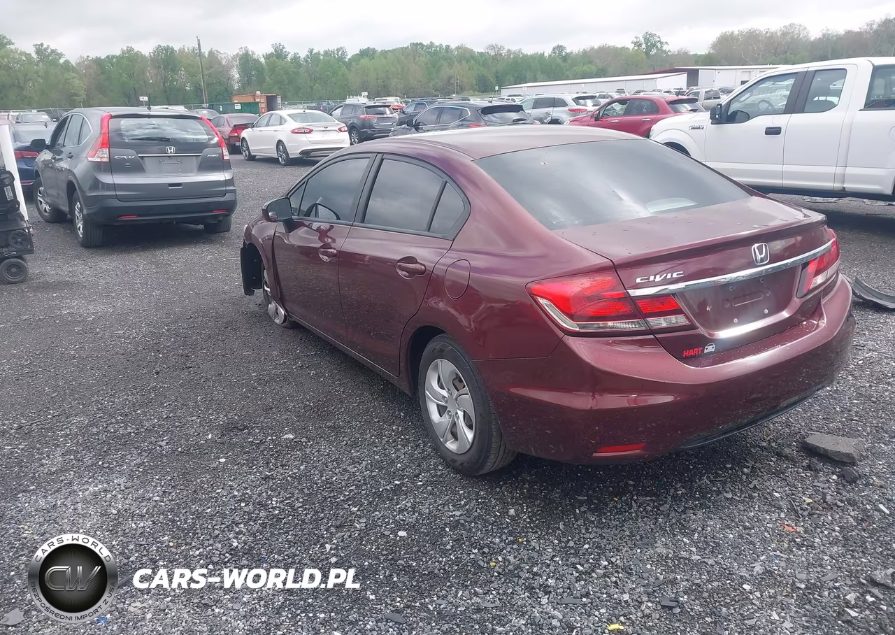 2014 Honda Civic Lx VIN:19XFB2F52EE070570 - 3