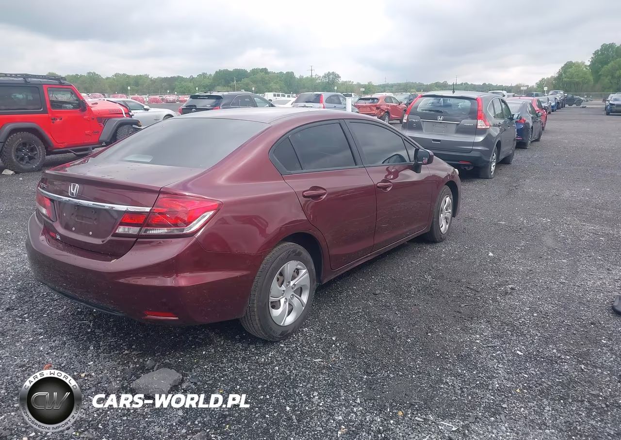 2014 Honda Civic Lx VIN:19XFB2F52EE070570 - 4