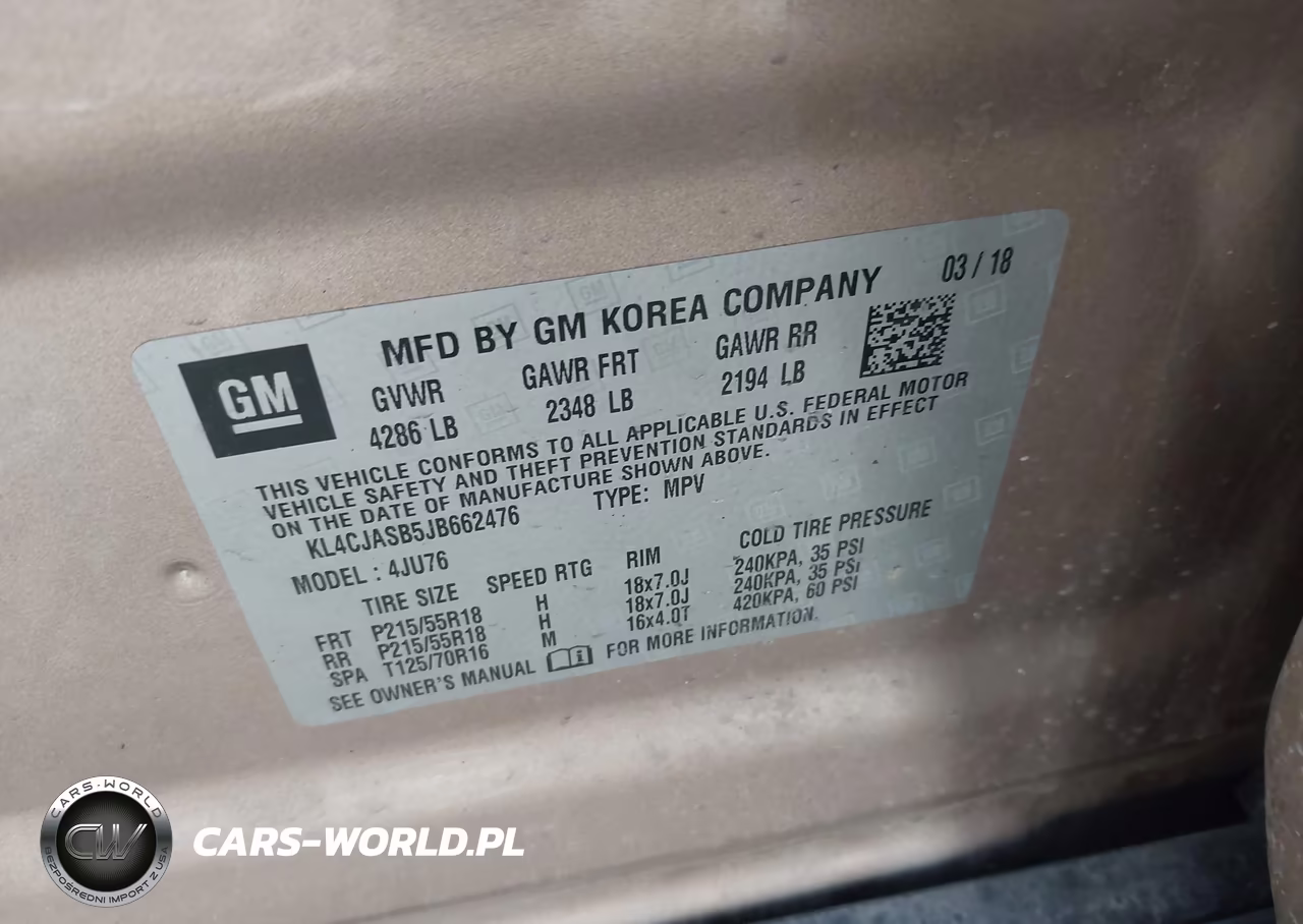 2018 Buick Encore Preferred VIN:KL4CJASB5JB662476 - 9