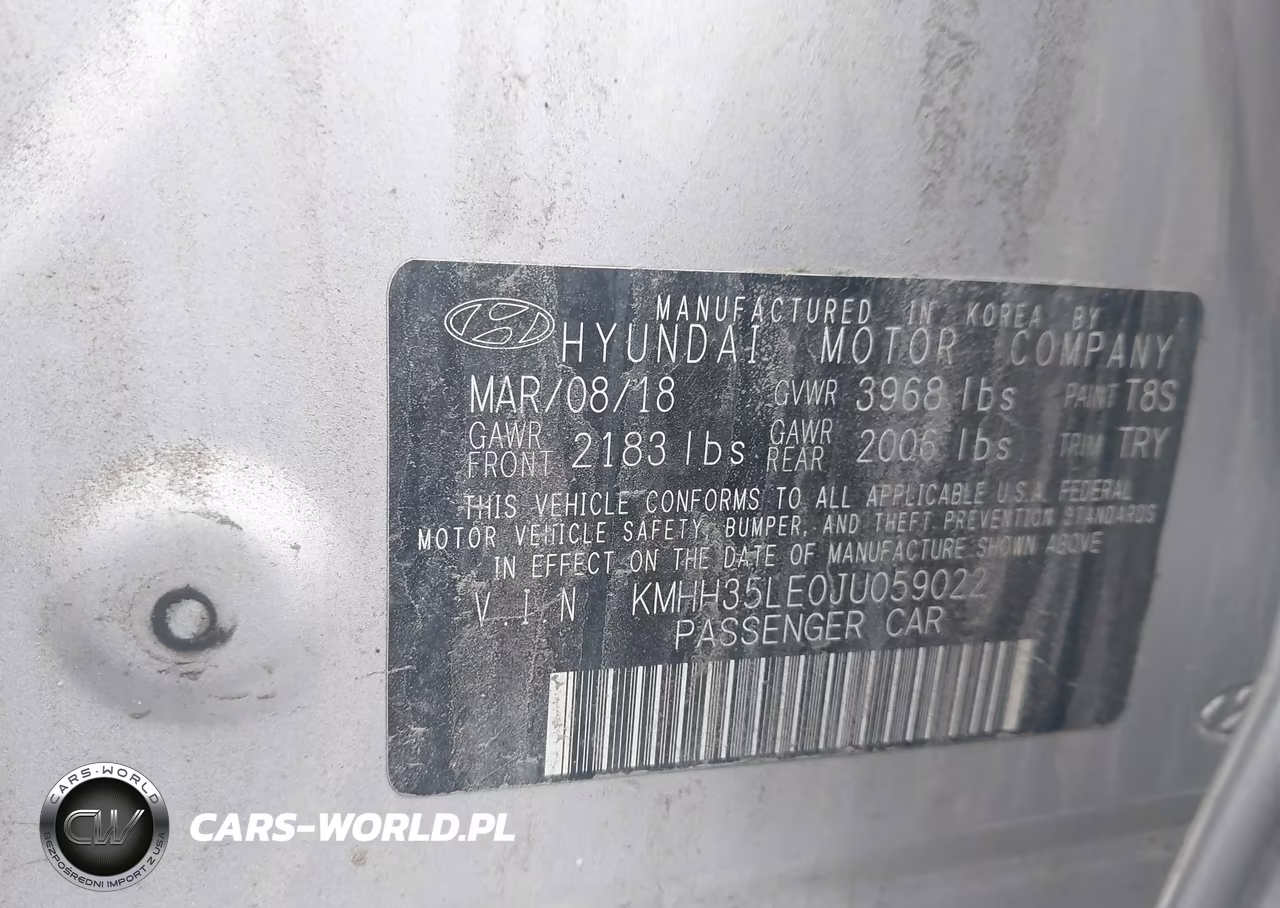 2018 Hyundai Elantra Gt VIN:KMHH35LE0JU059022 - 9