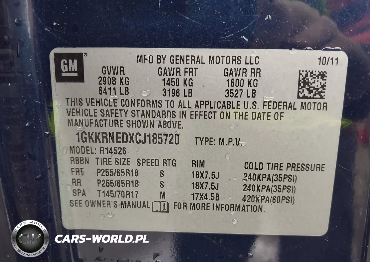 2012 GMC Acadia Sl VIN:1GKKRNEDXCJ185720 - 9