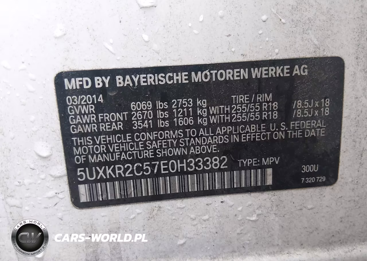 2014 BMW X5 Sdrive35I VIN:5UXKR2C57E0H33382 - 9