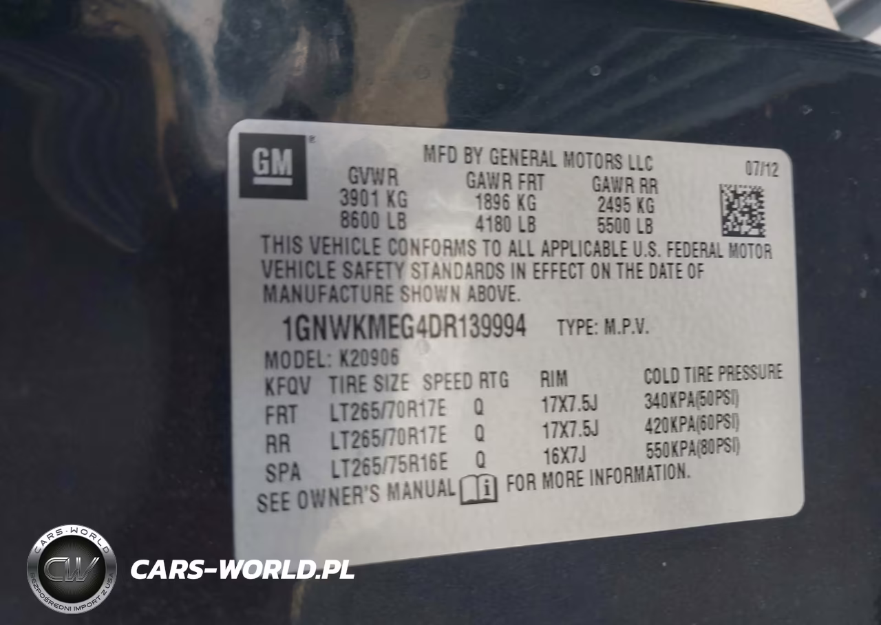 2013 Chevrolet Suburban 2500 Lt VIN:1GNWKMEG4DR139994 - 9
