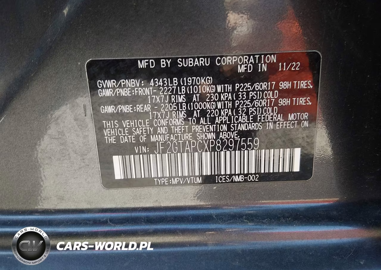 2023 Subaru Crosstrek Premium VIN:JF2GTAPCXP8297559 - 9